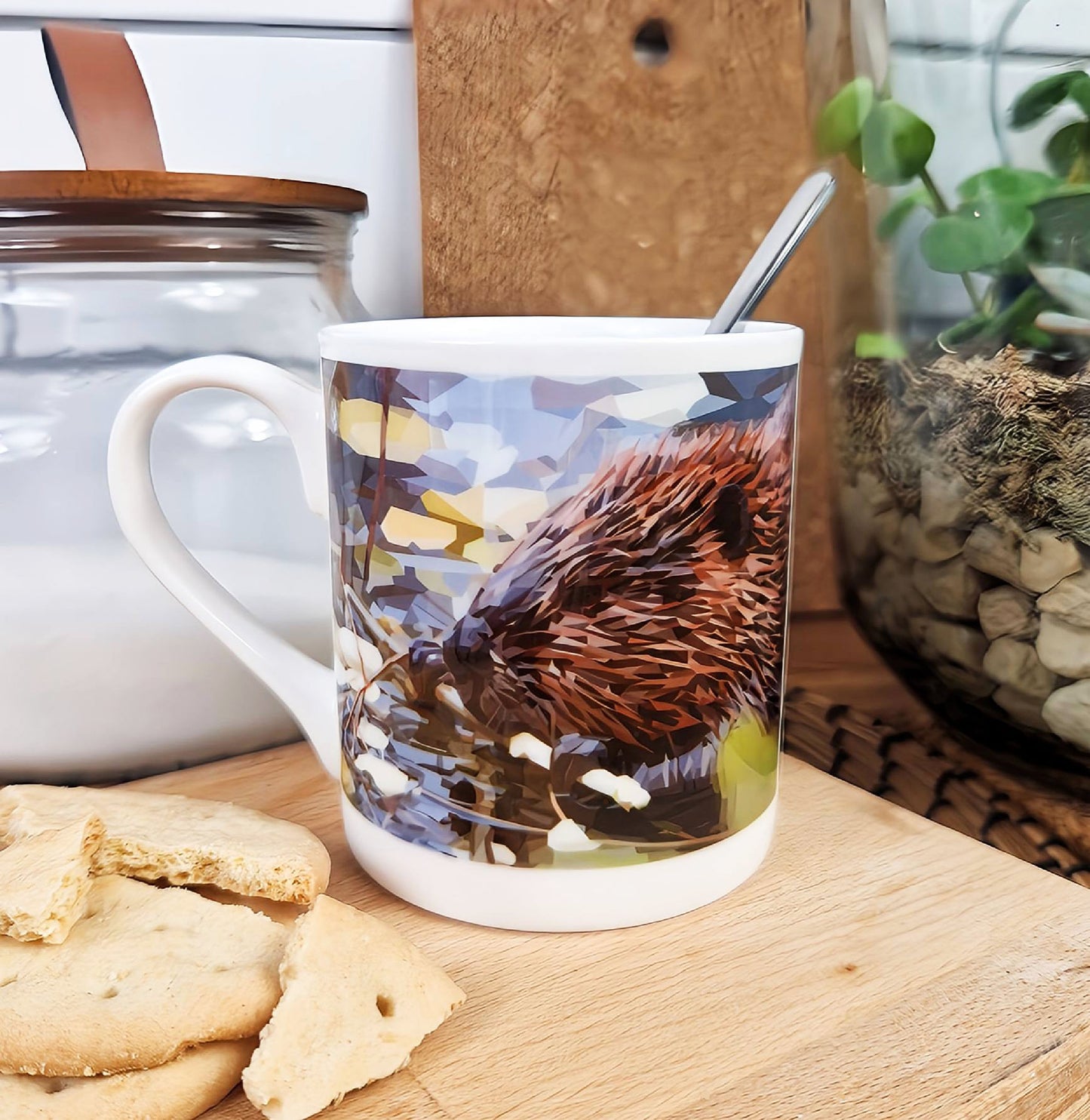 Beaver illustration | Bone China mug | British wildlife