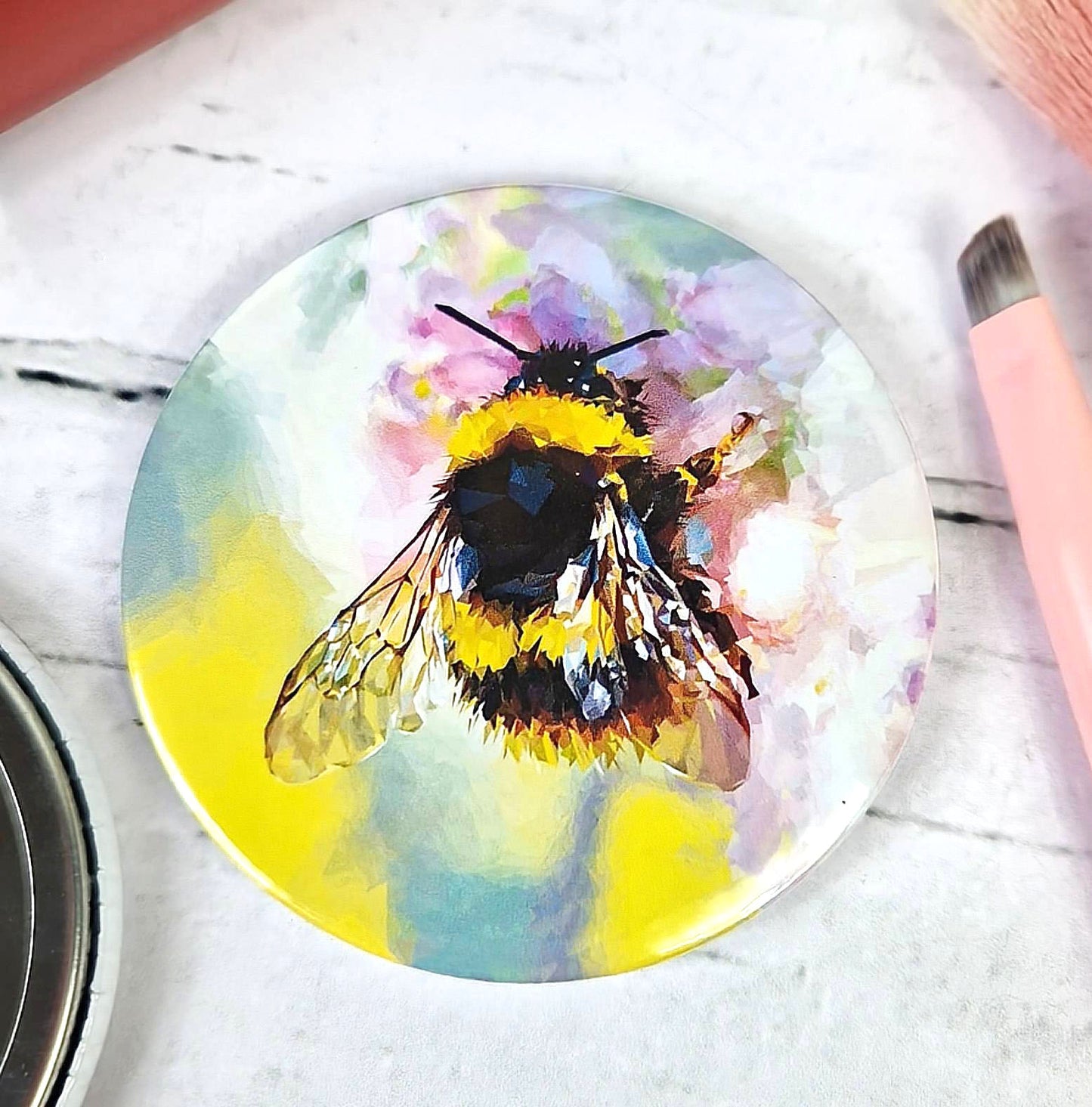 BUFF-TAILED BUMBLEBEE pocket mirror