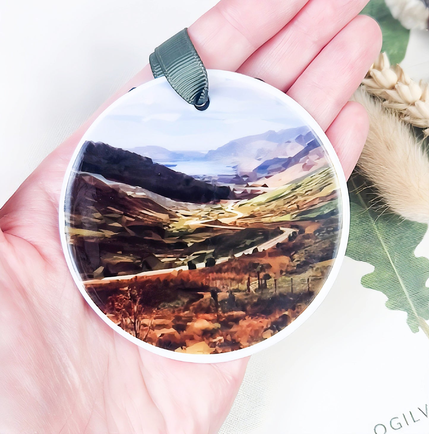 GLEN DOCHERTY Viewpoint illustration | Hanging ceramic decoration | Scottish *NEW