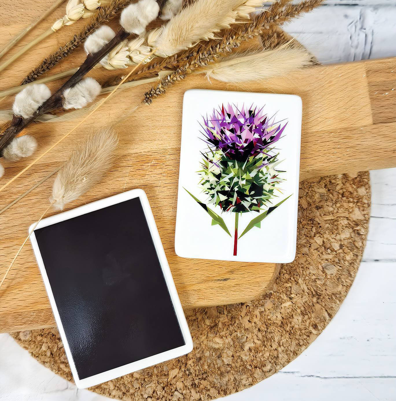 SPEAR THISTLE ceramic magnet