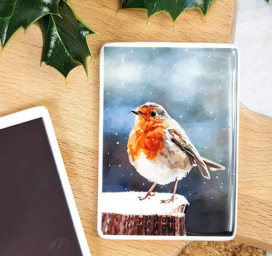 ROBIN REDBREAST ceramic magnet