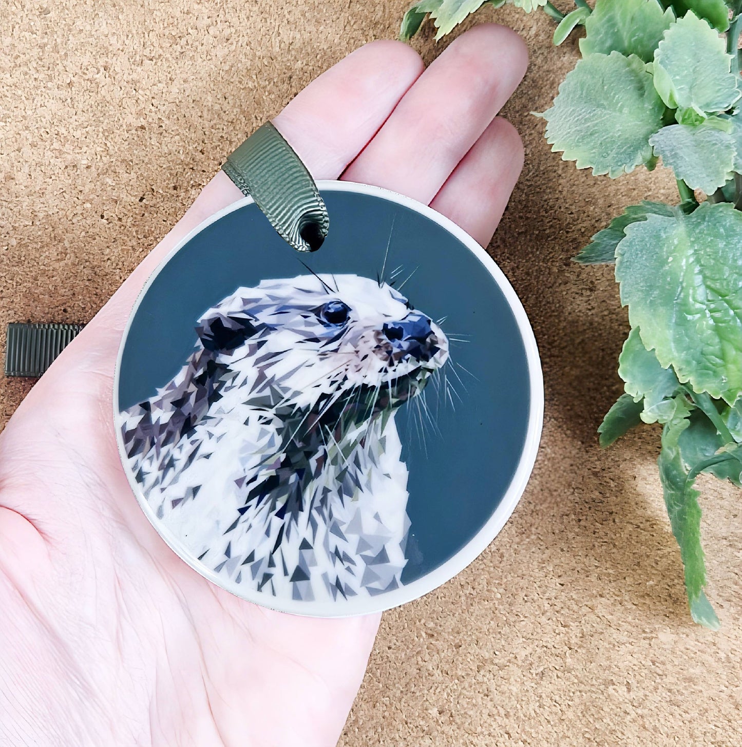 Otter illustration | Hanging ceramic decoration