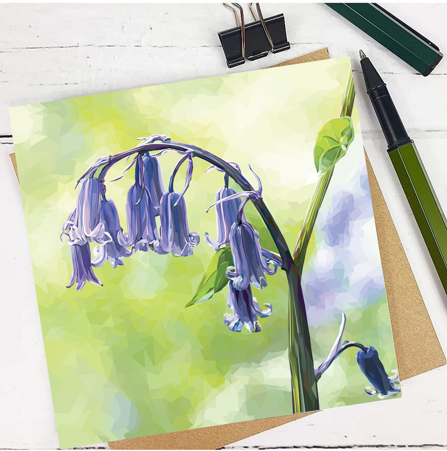 BLUEBELLS seed greeting card