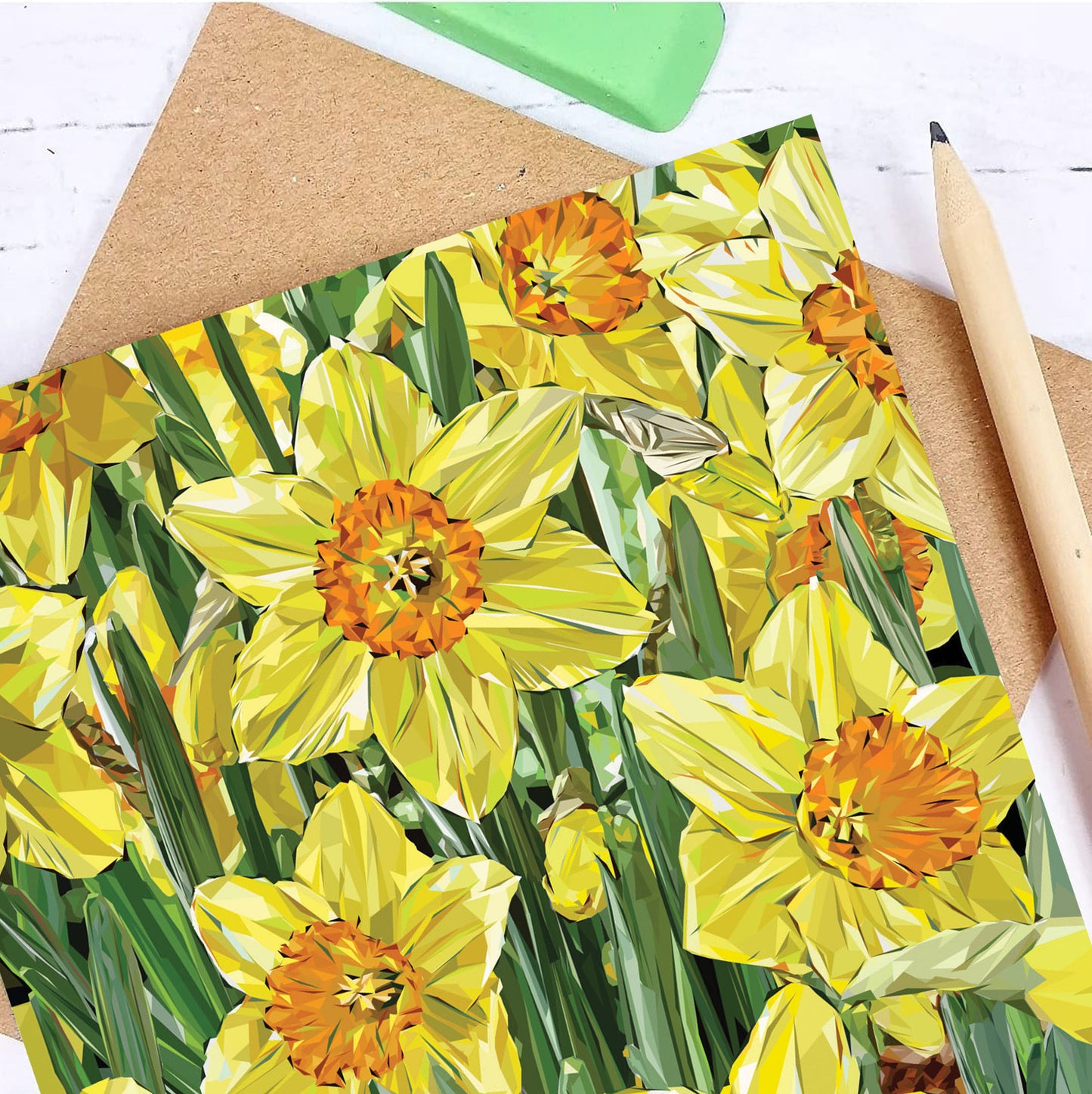 DAFFODILS greeting card