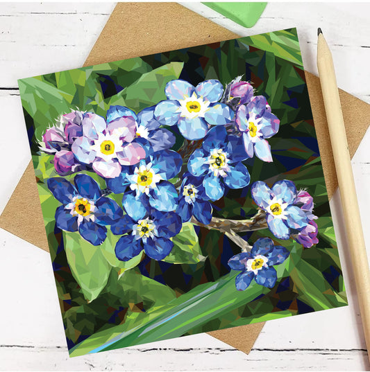 FORGET-ME-NOT greeting card