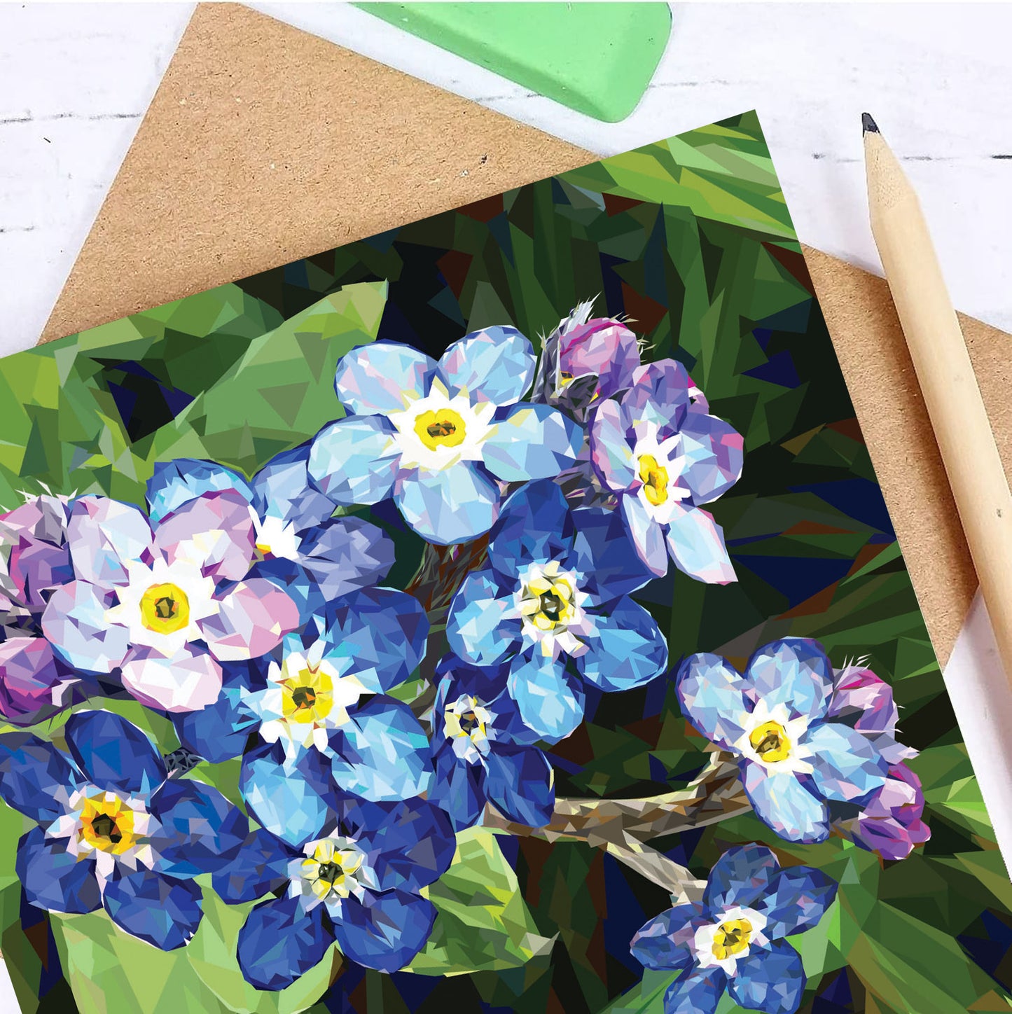 FORGET-ME-NOT greeting card