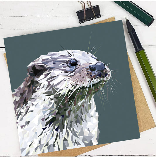 OTTER greeting card