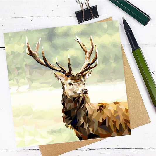RED STAG greeting card