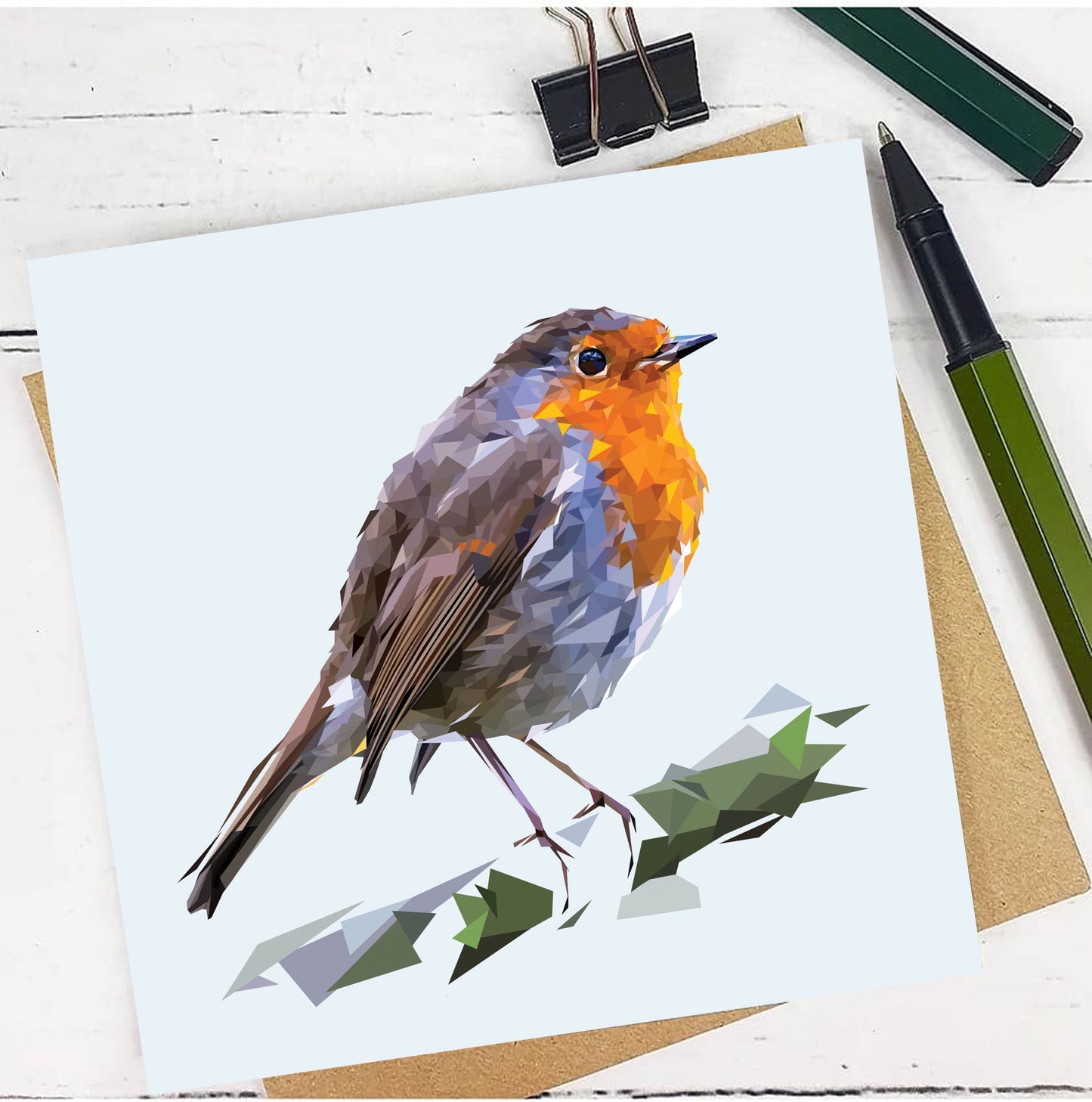 ROBIN REDBREAST seed greeting card