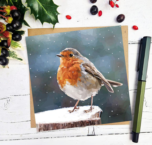 WINTER ROBIN greeting card