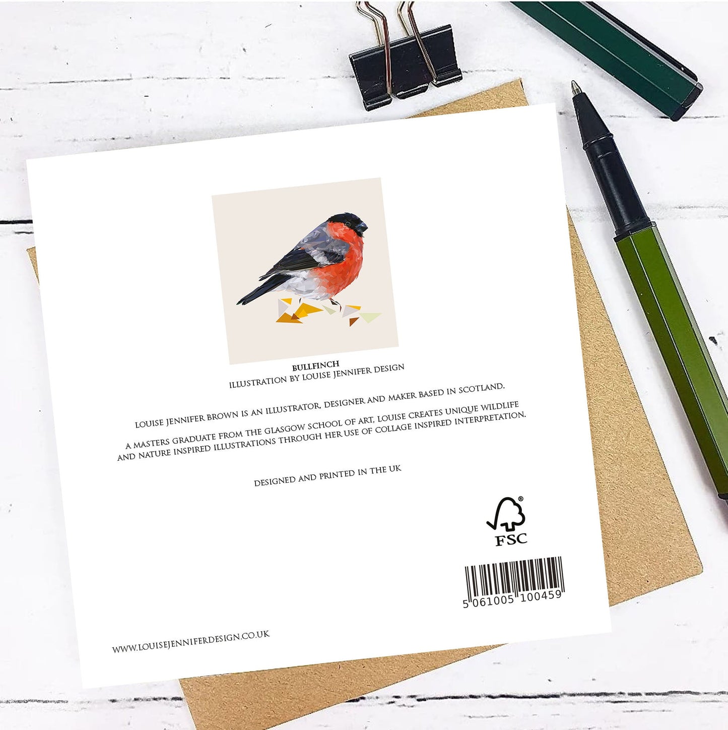 BULLFINCH greeting card