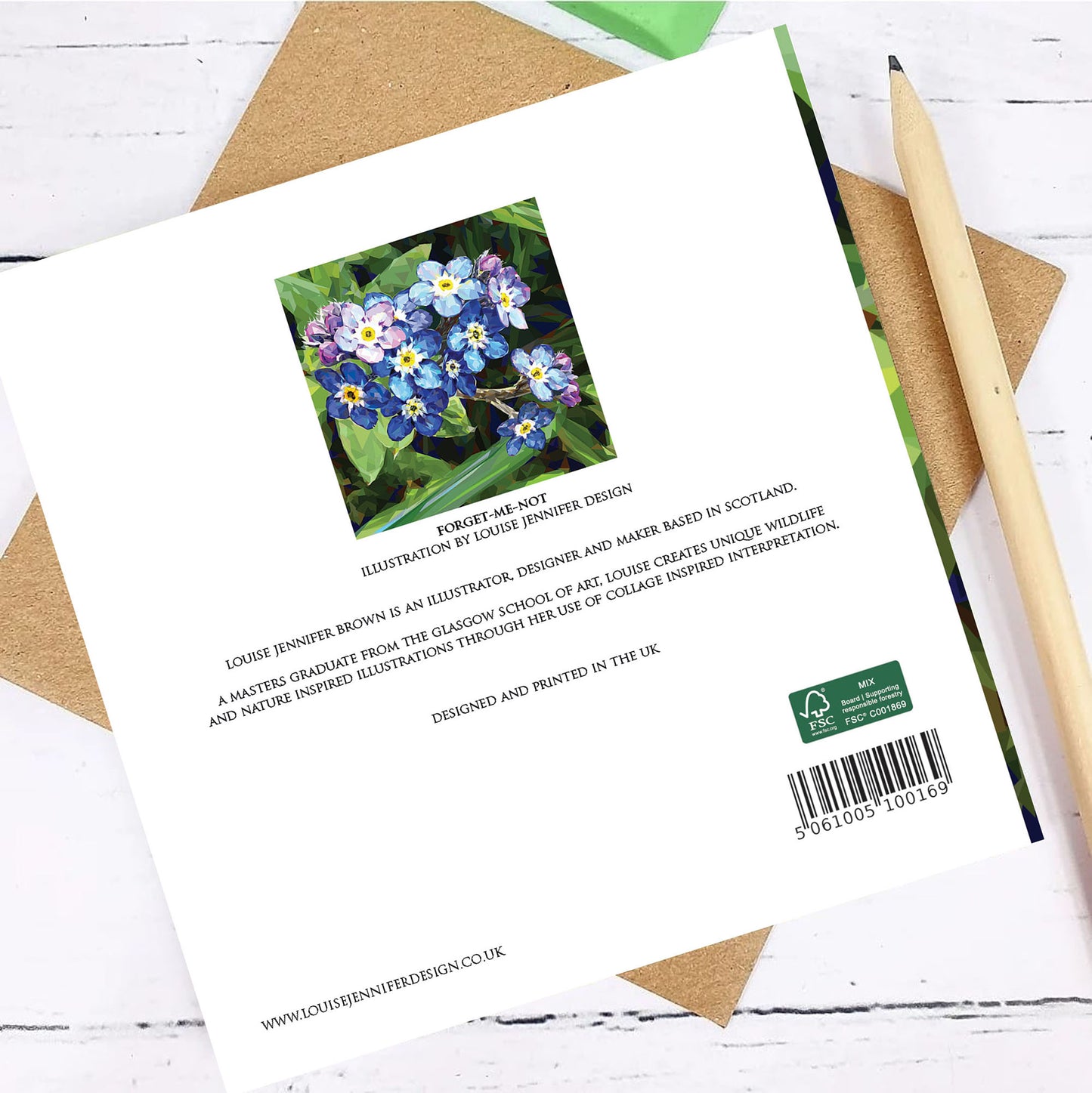 FORGET-ME-NOT greeting card