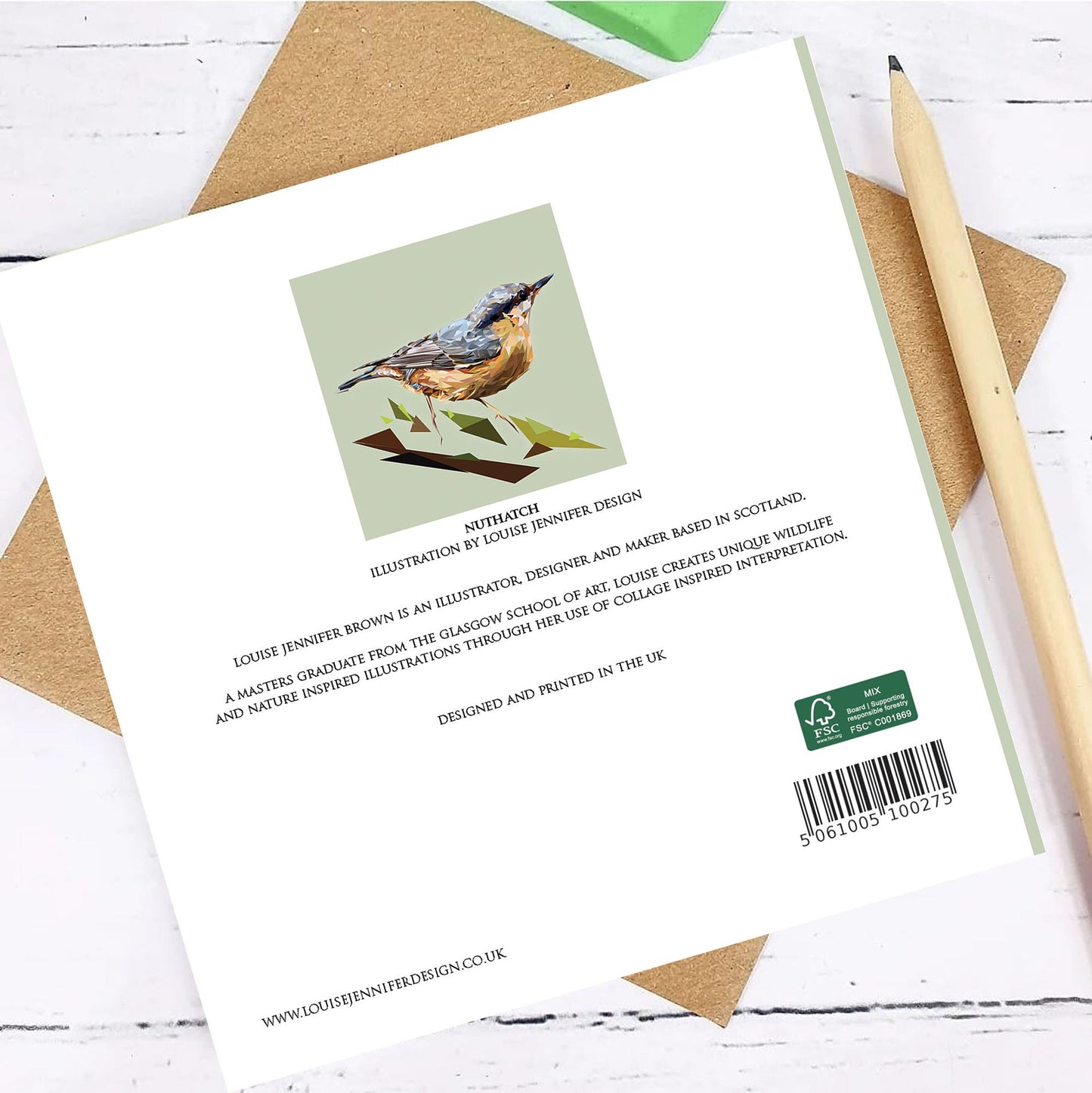 NUTHATCH seed greeting card