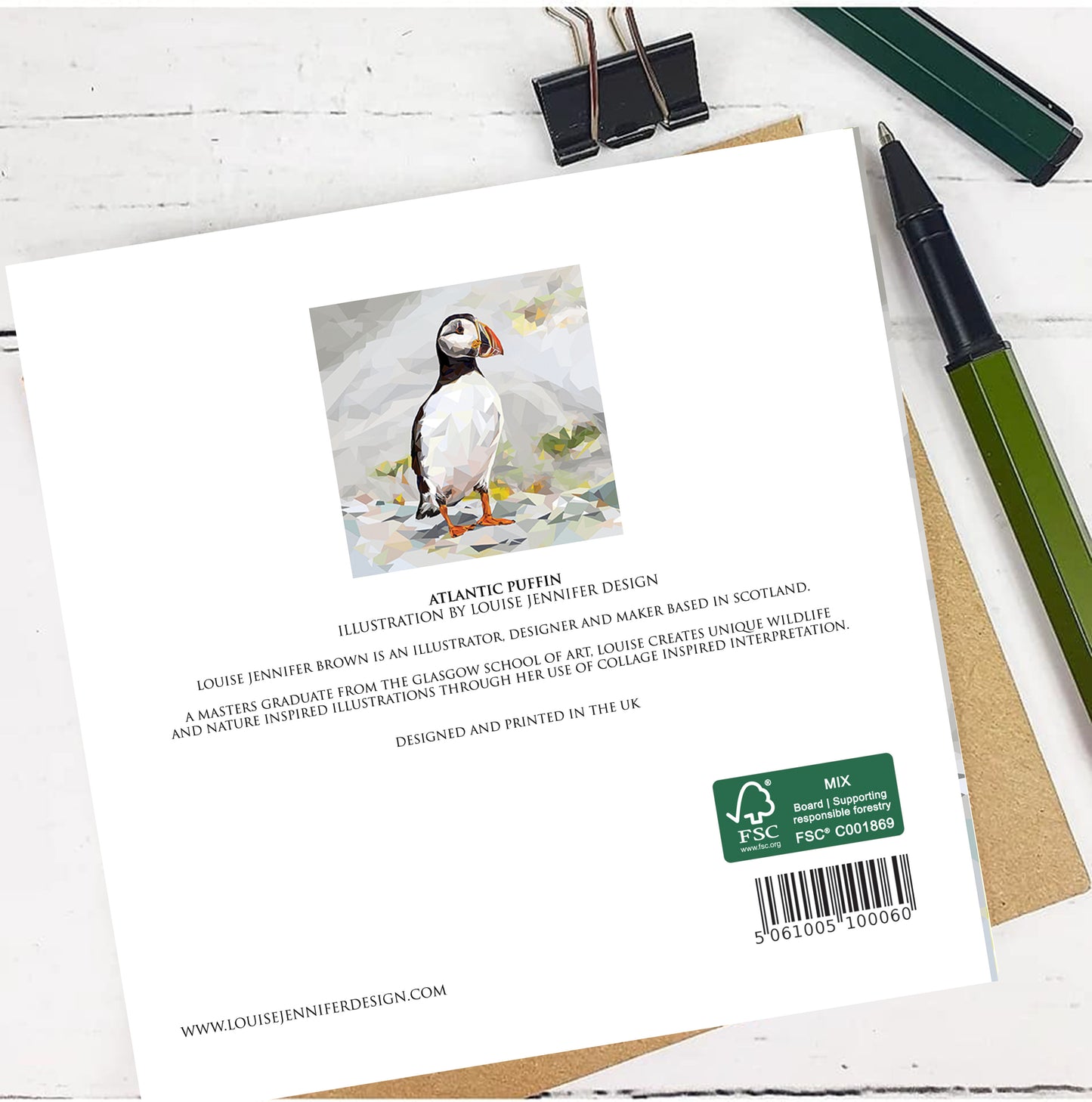 ATLANTIC PUFFIN greeting card