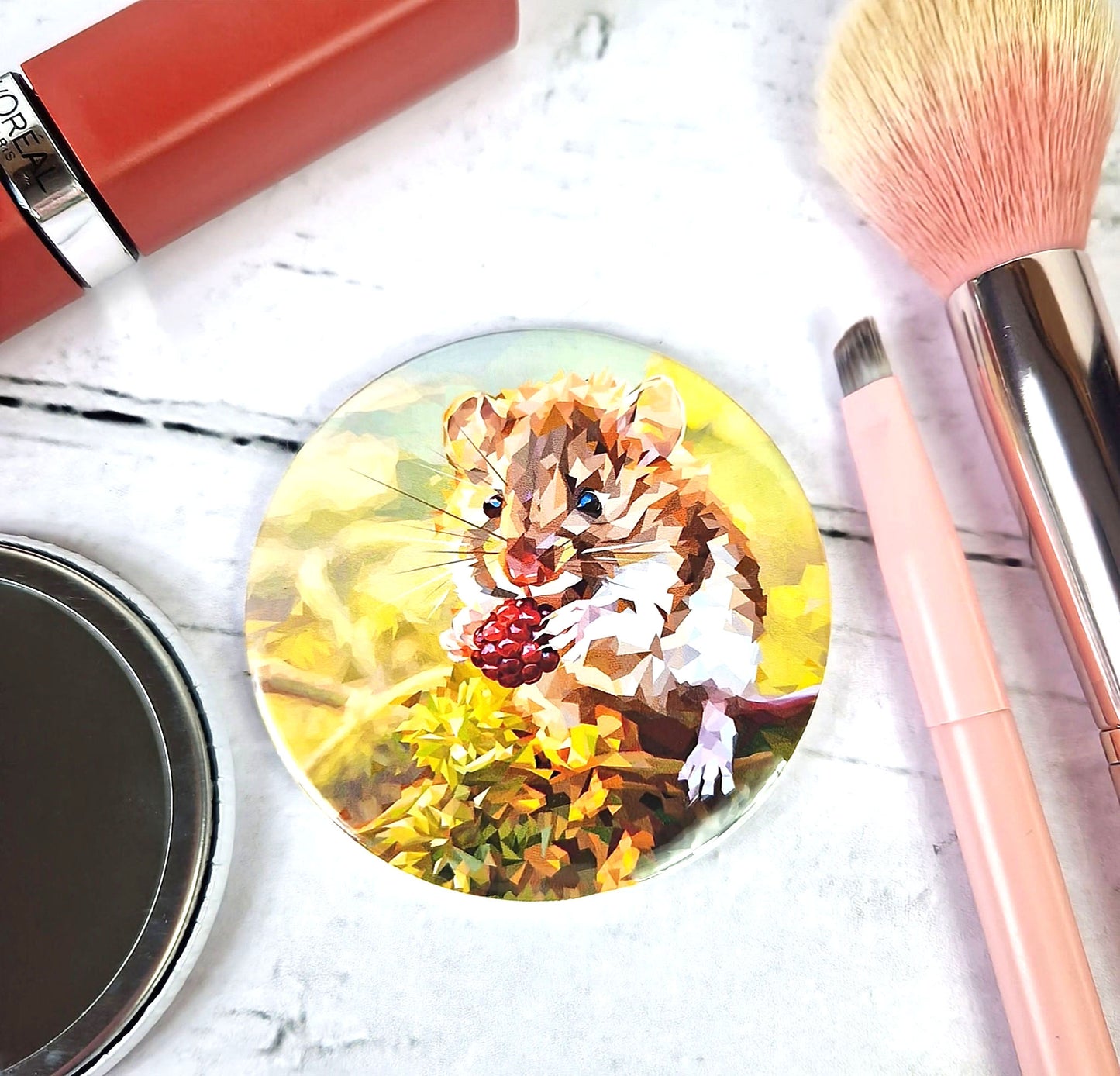 FIELD MOUSE pocket mirror