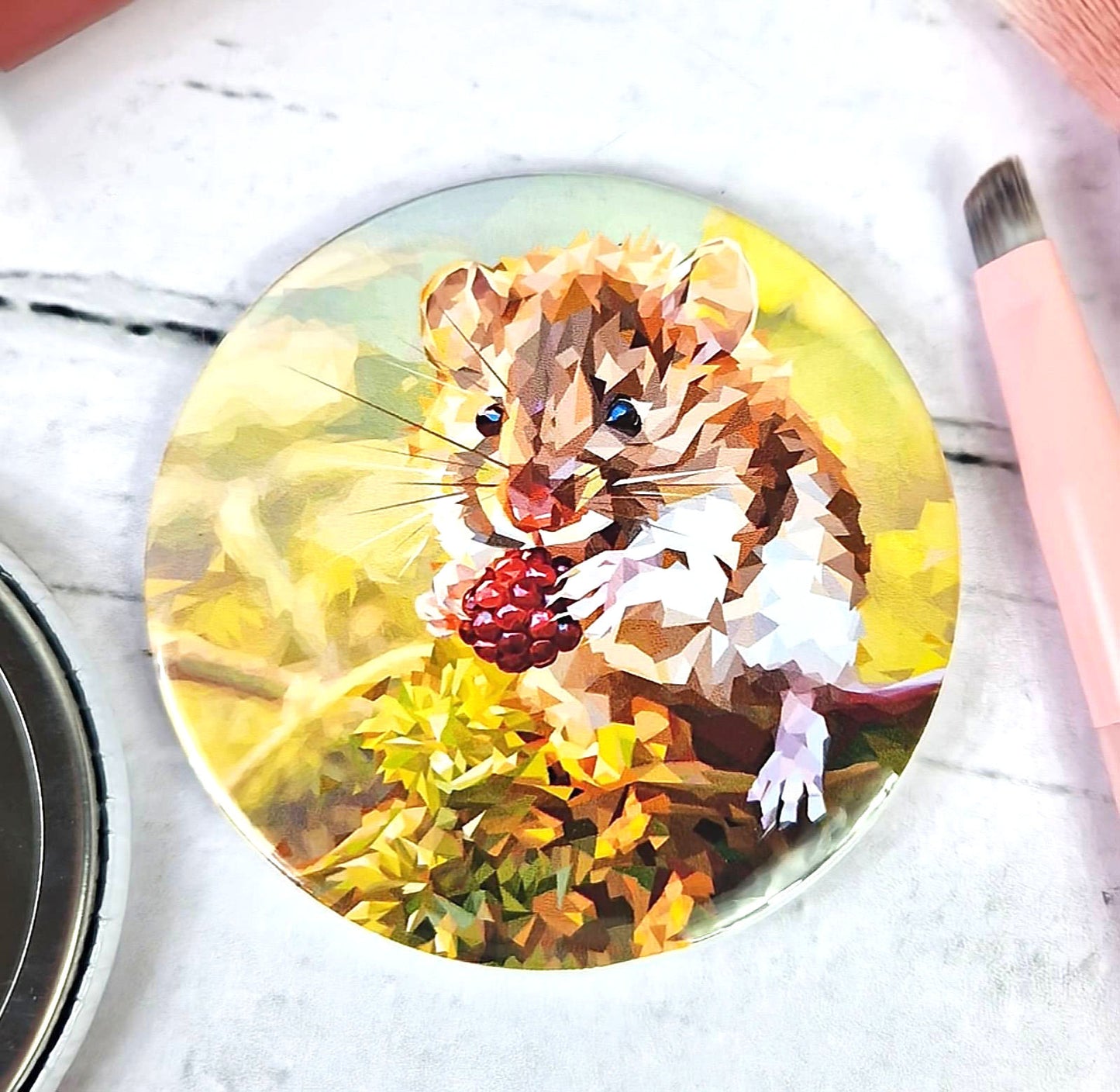 FIELD MOUSE pocket mirror