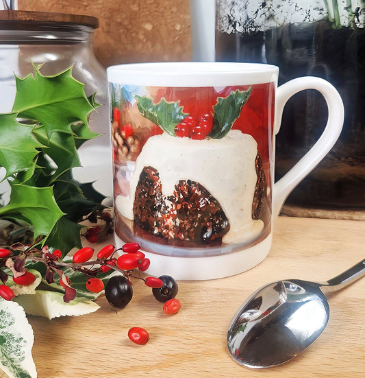 CHRISTMAS PUDDING illustrated mug *NEW