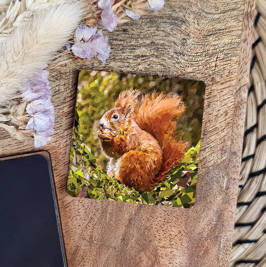 RED SQUIRREL magnet