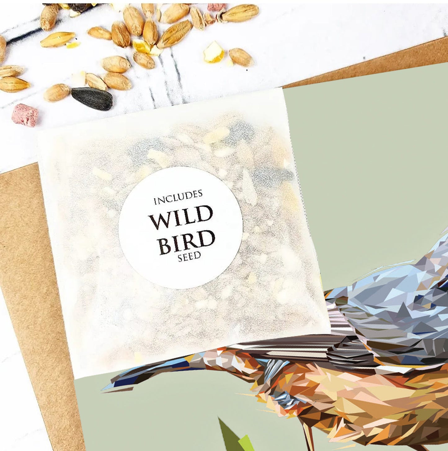 NUTHATCH seed greeting card