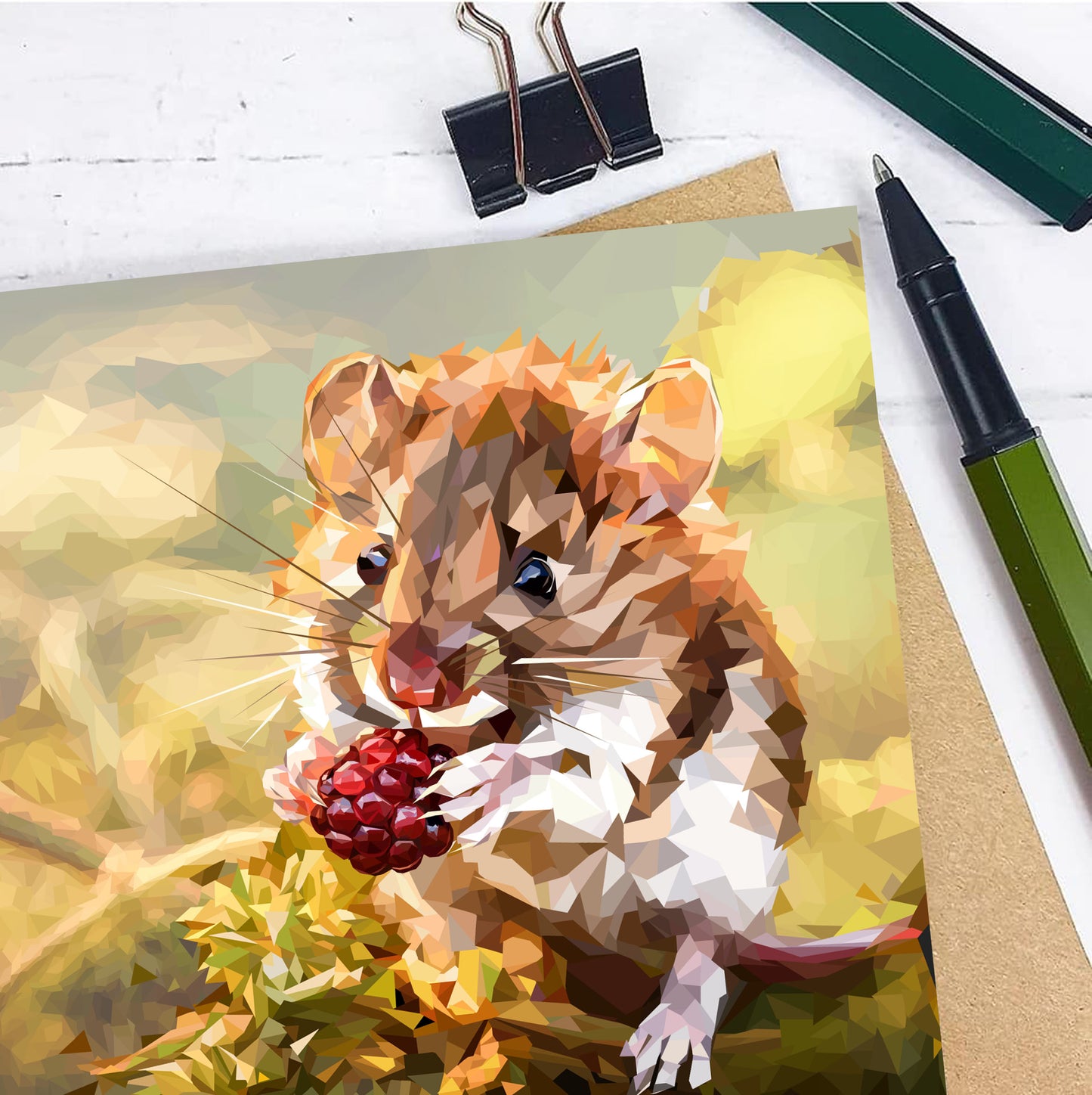 FIELD MOUSE greeting card
